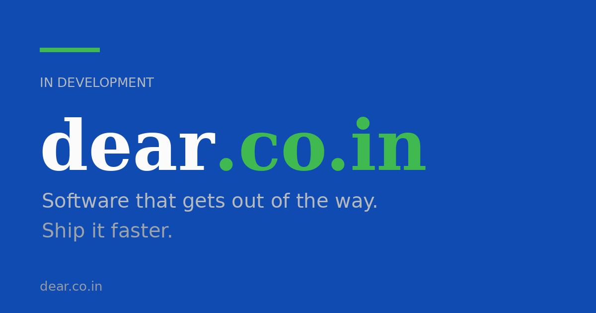 Link preview image for dear.co.in